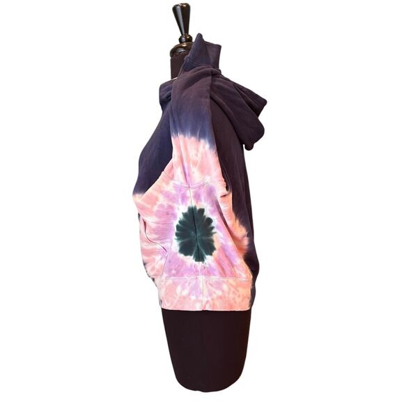 Wildfox Hadley Tie Dye Hoodie Navy Pink Sz S NWT MSRP $126 WLT4868S - Picture 3 of 9